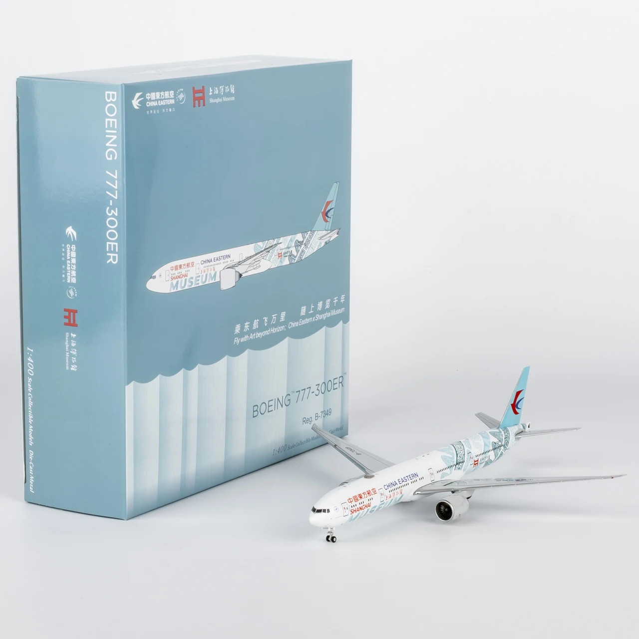 

73082 Alloy Collectible Plane Gift NG Model 1:400 China Eastern "SkyTeam" Boeing B777-300ER Diecast Aircraft Jet Model B-7349