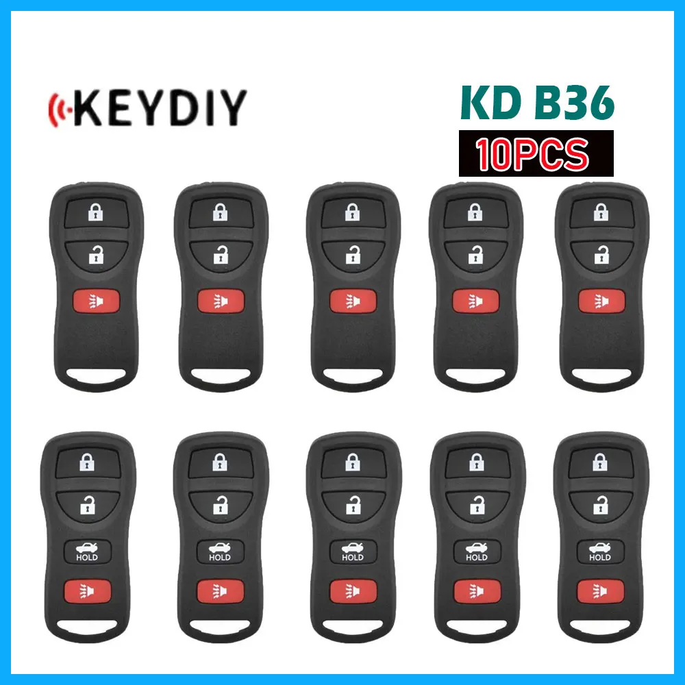 

10pcs KEYDIY KD B36 Multifunctional Remote Key for Nissan Style B36-3 B36-4 for KD900/KD-MAX/KD-X2 MINI KD Max Key Programmer