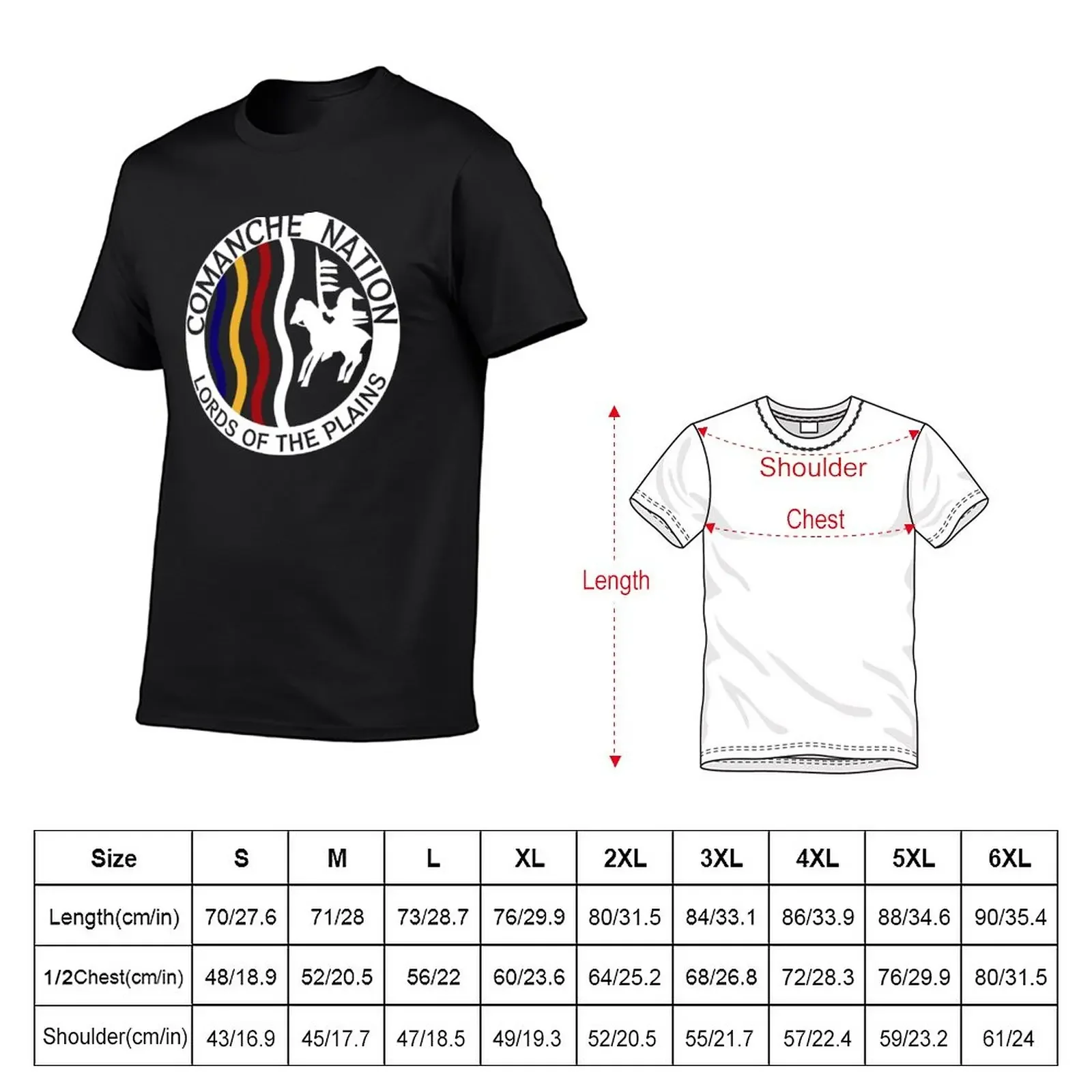 Comanche Nation Seal T-Shirt funnys oversized tops mens clothes