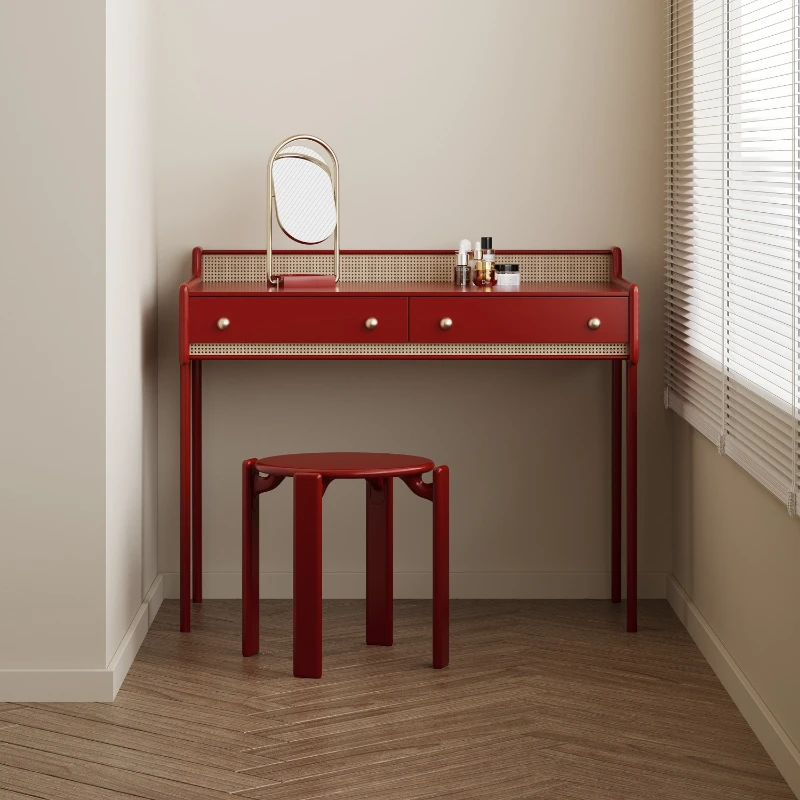 Modern simple light luxury rattan dresser, light luxury simple atmosphere bedroom furniture