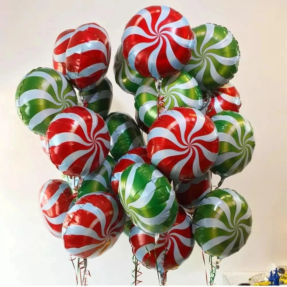 1 conjunto de balões de feliz natal doces papai noel elk balões diy decorações de natal para casa ano novo 2023 navidad festa decoração