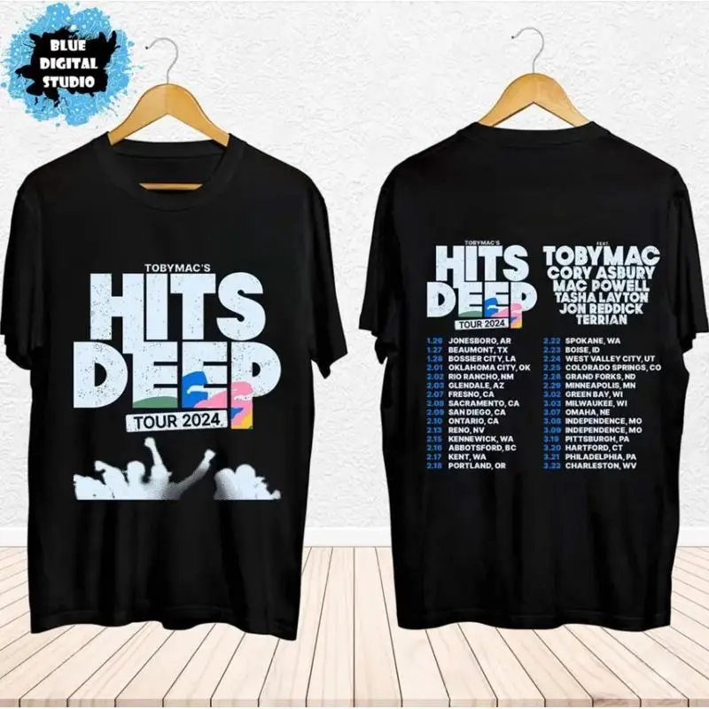 

Футболка Tobymac 2024, тур Äì Heavyweight, черная для мужчин, размер 5XL