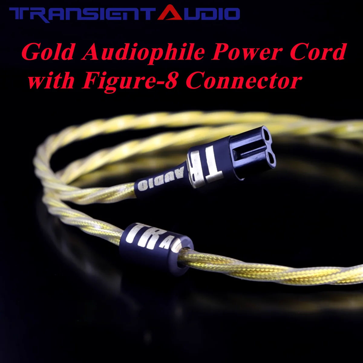 Кабель питания аудиофильского уровня TR3 — монокристаллический медный посеребренный сердечник 7N + разъем IEC C7 «Figure-8» для активного динамика