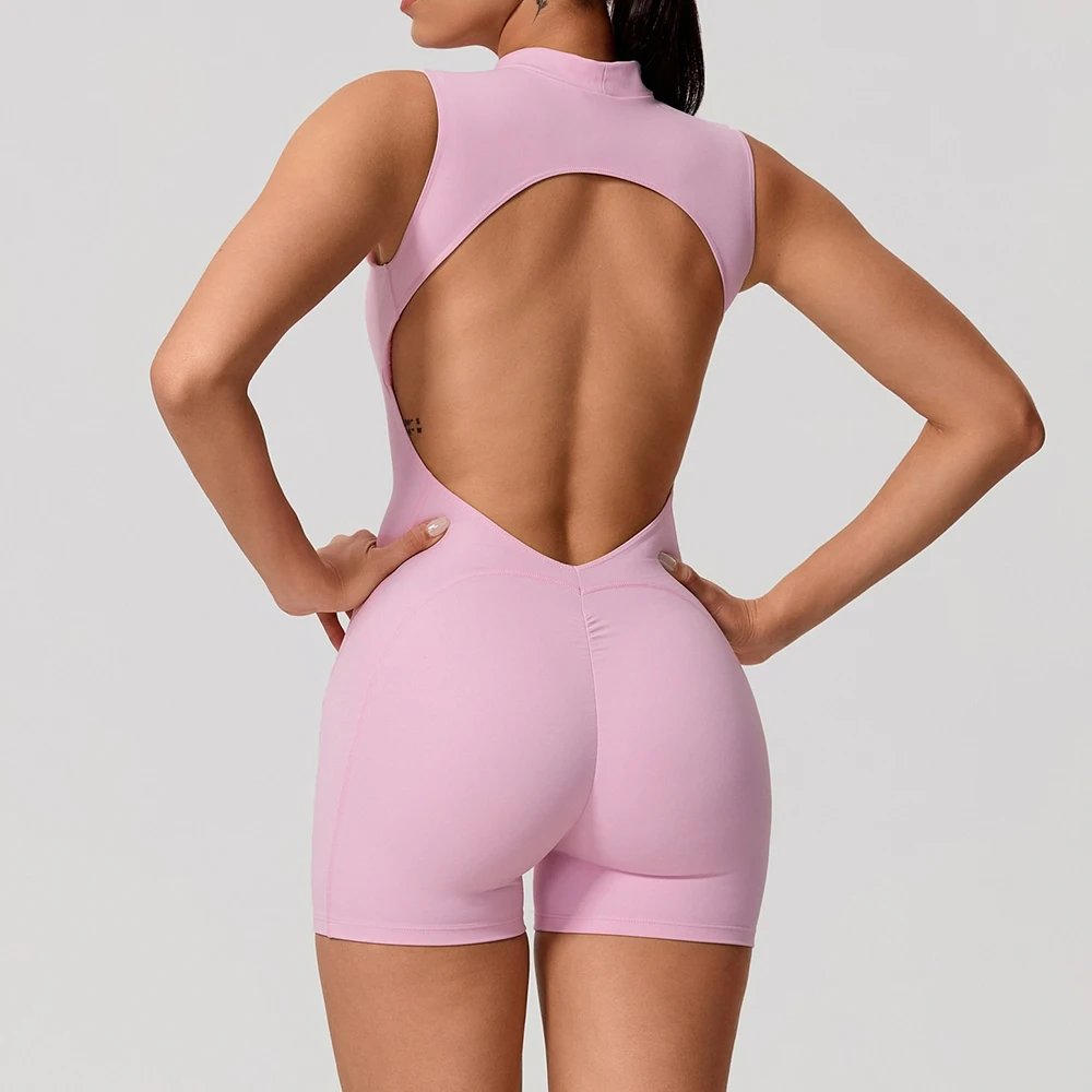 

Sports Bodysuits Yoga Set Women Gym High Stretch Sleeveless Yoga Bodysuit Running Push Up Butt-Lifting Fitness Jumpsuit Female
