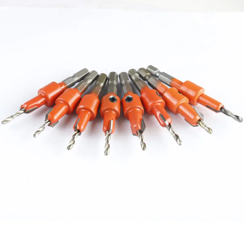 HSS Verzinkboor Router Bit Set Hex Shank Schroef Extractor Remon Sloop voor Hout Frees Houtbewerking Gereedschap