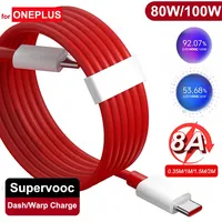 Original Oneplus 12 12R 11 11R Nord 4 Cable 100W 8A Supervooc Warp USB Type C Cable 80W Fast Charging One plus 10R 10 Pro Nord 3
