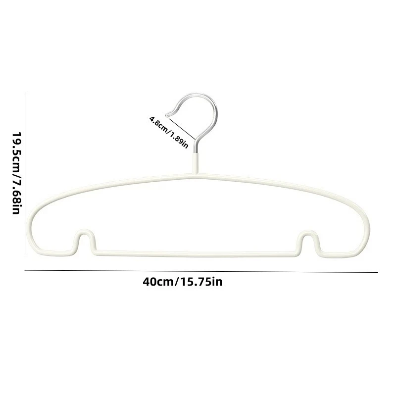 10Pcs/Metal Clothes Hangers for Home Use, Non-Slip, Traceless, Multifunctional, Thickened Clothes Drying Rack