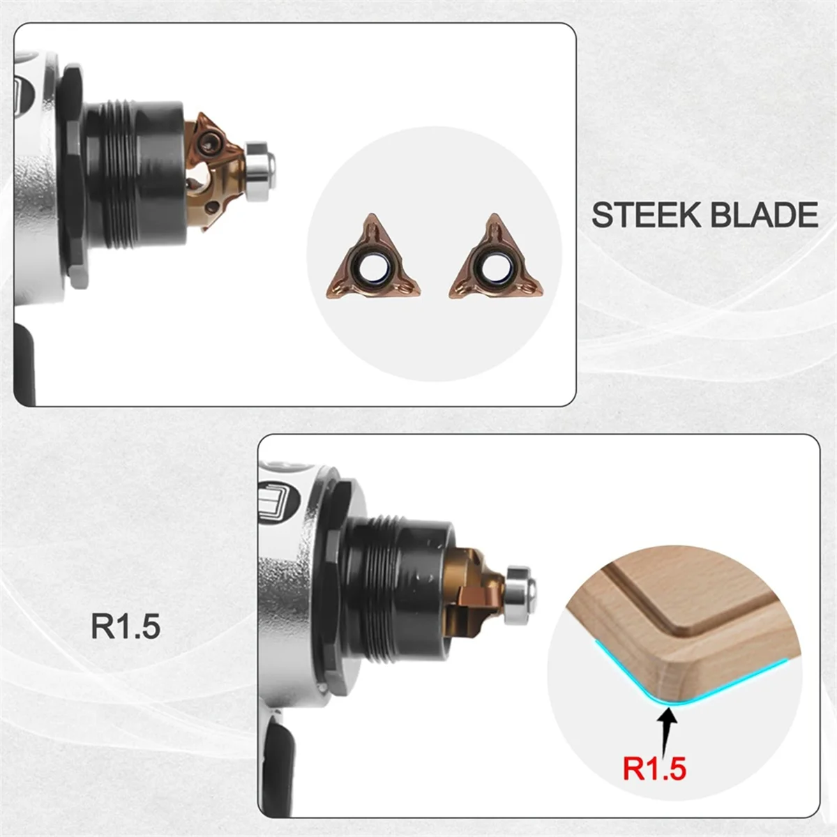 Strumenti Mini smussatrice pneumatica 2 in 1, smussatura pneumatica a 5 regolazioni, smussatura esterna da 45 gradi per sbavatura bordi