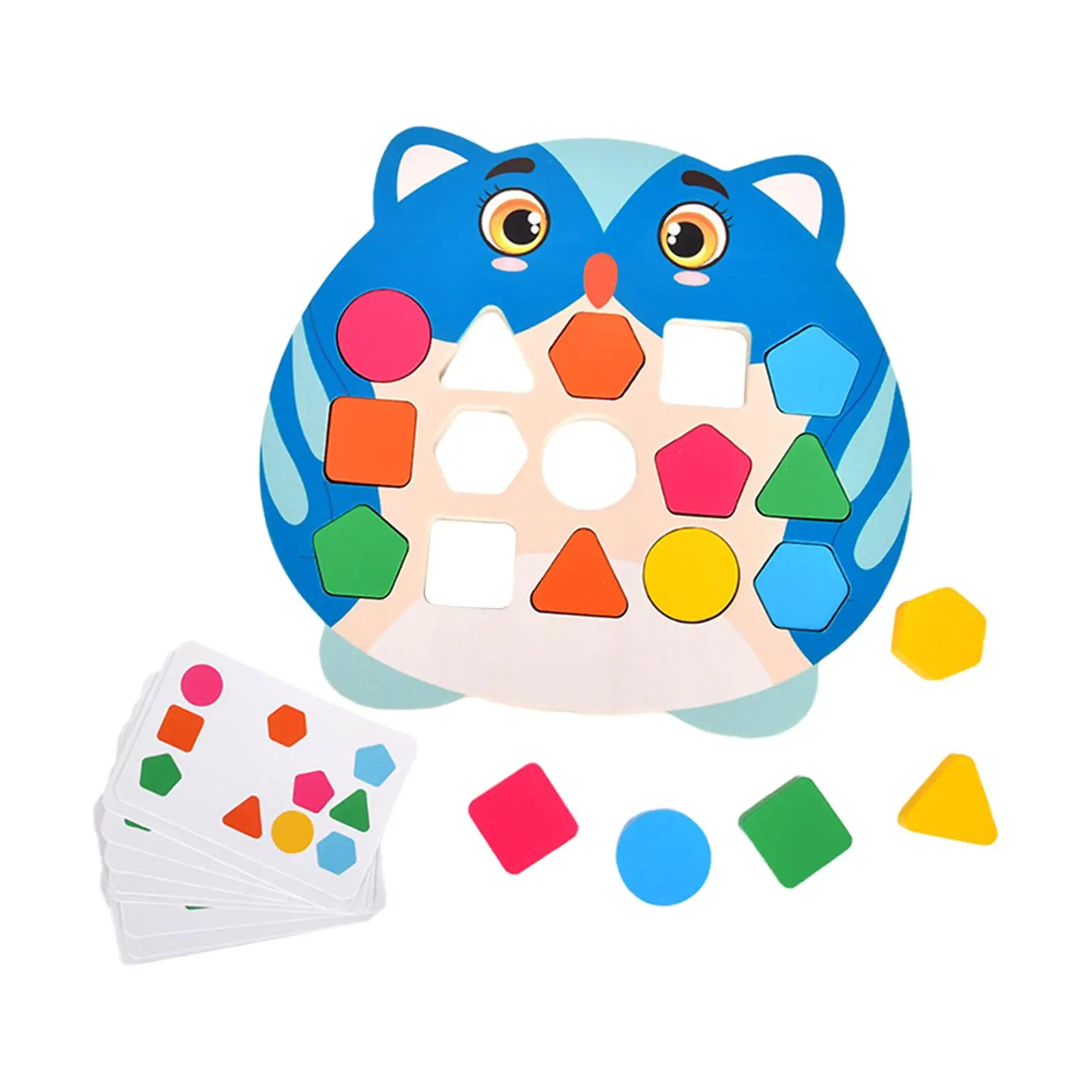 

Shape Matching Game Activity Toy Early Learning Preschool Children Puzzles Kids Valentines Day Gifts for 3 4 5 Birthday Gifts