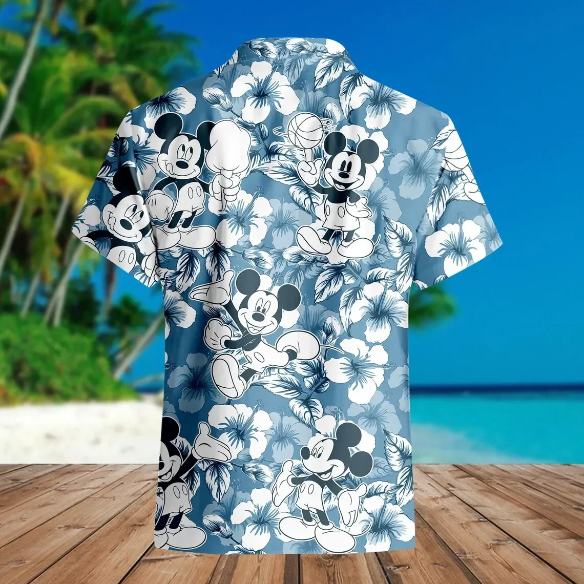 Рубашка Miniso с Микки Маусом, тропическая гавайская рубашка, рубашка Disney World Aloha, рубашка Disneyland, Детская рубашка Disney Rock Roll