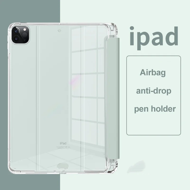 For Xiaomi Pad 6S Pro 12.4 inch 2024 5 Pro 6 Pro 11 Redmi Pad SE 11 Pad 10.61 Transparent Airbag Anti-fall Case With Pen Slot