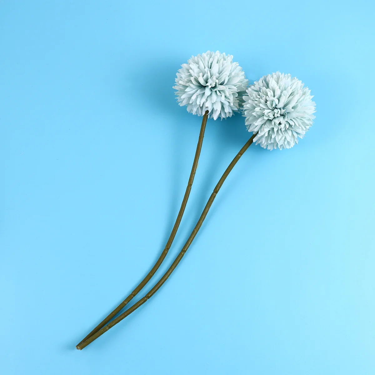 

6Pcs Adorable Simulation Dandelion Artificial Flowers Lifelike Silk Decor for Home Garden Wedding Light Blue Artificial Flowers