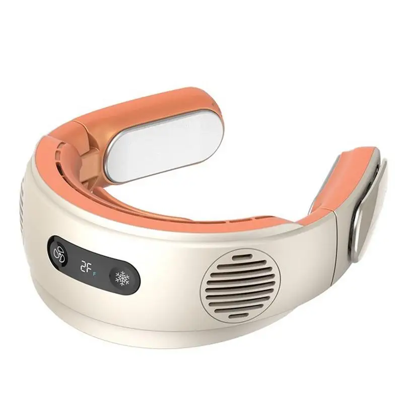 

5000mAh Bladeless Neck Fan Rechargeable Personal Fan Wearable Personal Fan Leafless Rechargeable Headphone Design Flexible Neck