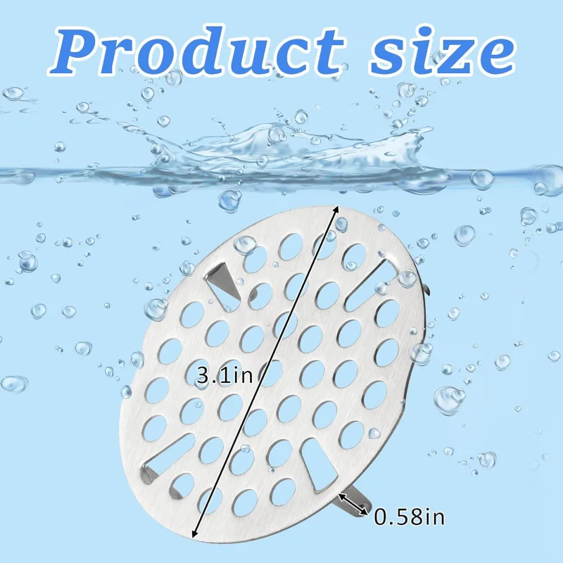3 Inch Drain Cover Kitchen Sink Strainer, Commercial Sink Strainer, Flat Strainer, Durable Sink Strainer Basket,