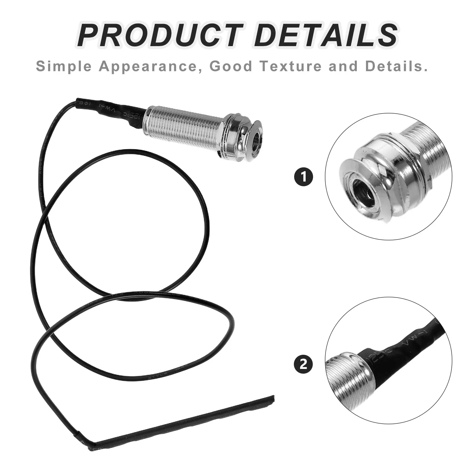 Acoustic Guitar Pickup Passive Piezo Soundhole Mount Clear for Ukulele Folk Guitar Violin Mandolin Professional - view 6