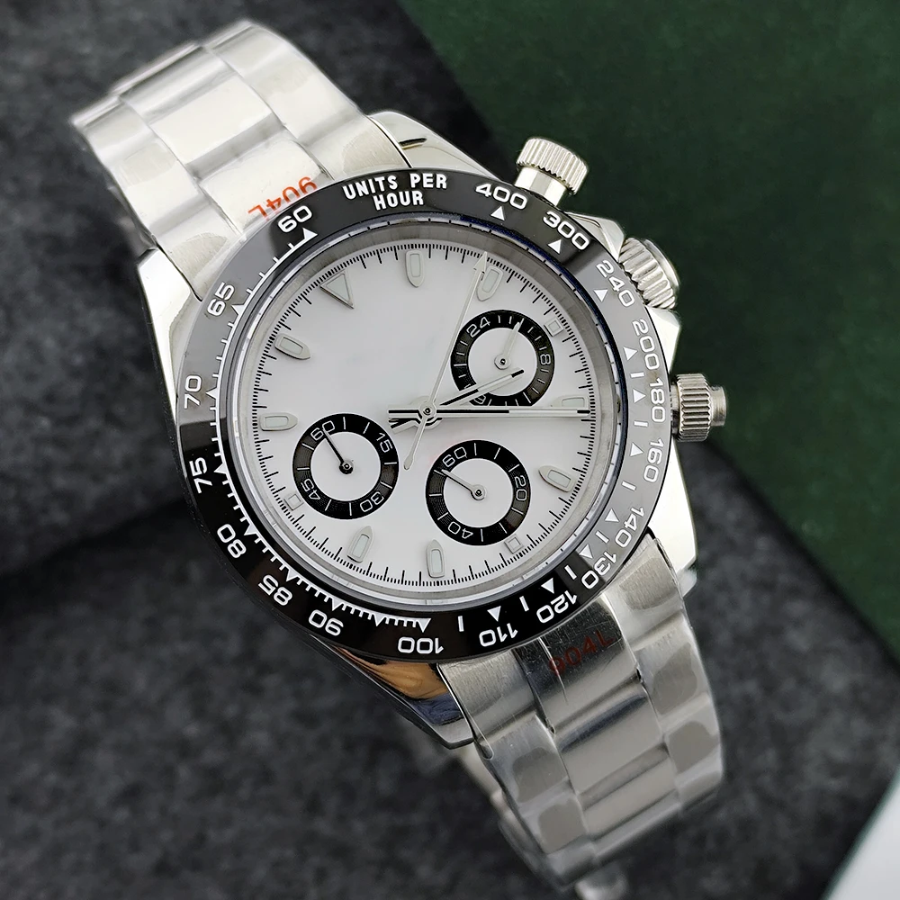 Hot selling VK63 watch men's automatic watch 39mm stainless steel watch custom logo watch VK63 movement watch accessories