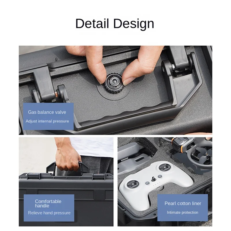 

Exquisite Workmanshipp-For DJI Avata2 Explosion Proof Case, Drone Portable Waterproof Case, Portable Accessories Storage Bag