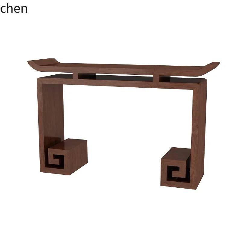 HT entrance table wall entrance cabinet strip case partition end view table solid wood entrance table