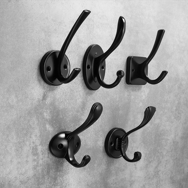 1Pc Vintage Bronze Color Hook Door Wall Hanger Household Towel Hat Bag Clothes Hooks for Hanging Kitchen Bathroom Accessories