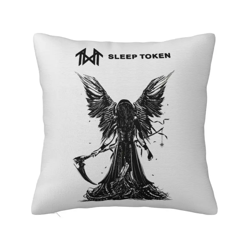 Custom Nordic Style Sleeping Rock Roll Throw Pillow Case Decoration Square Progressive Metal Cushion Cover Pillowcover