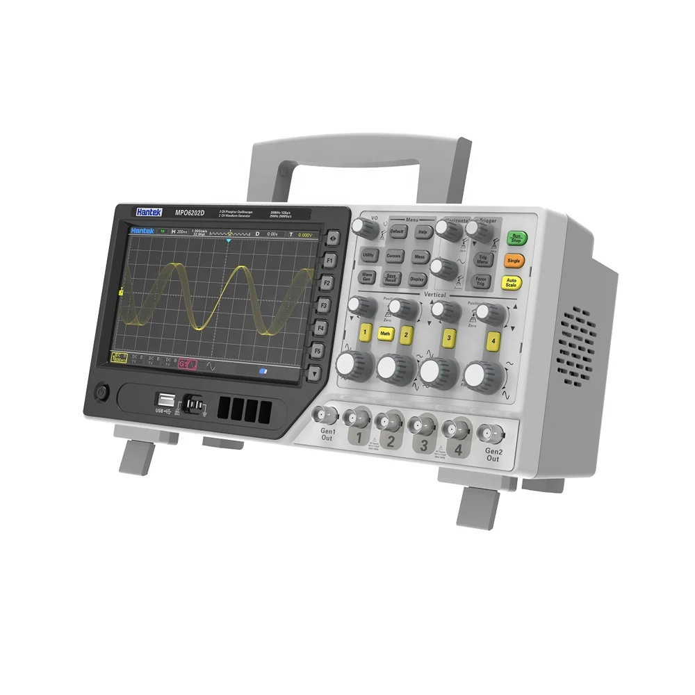 DPO6084B 80MHz 1GS/s High Accurate Low Base Noise USB Bench Hantek Digital Storage Oscilloscope 4 Channel