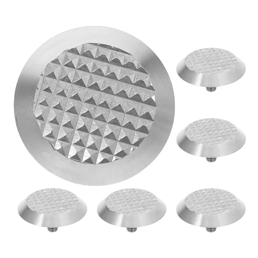 6Pcs Stainless Steel Tactile Warning Studs Blind Road Studs for Sidewalks Pathways Airports Nonslip Safety Blind Markers