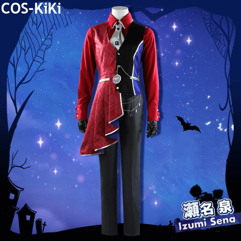 COS-KiKi Ensemble Stars 2 Sena Izumi Mad Party rycerze gra garnitur wspaniały przystojny przebranie na karnawał Halloween karnawał strój