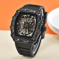 New, large dial men's quartz watch waterproof sports watch, square men's watch luminous watch men's wholesale