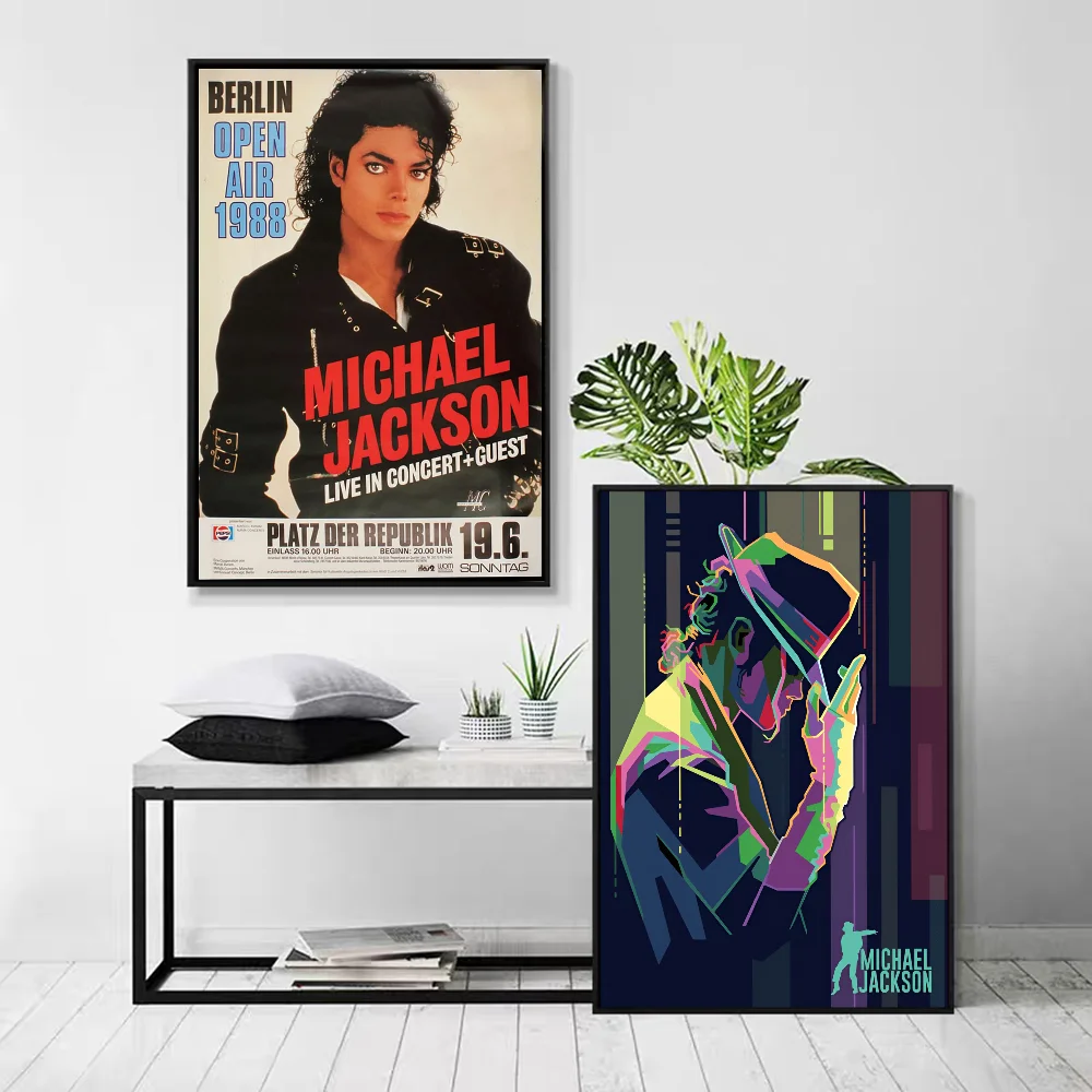 Michael-Jackson Whitepaper Poster HD Quality Poster Wall Art Painting Study Room Wall Decor