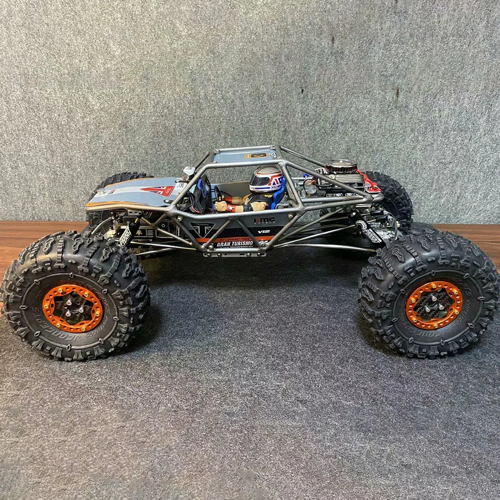 

VCRC Titanium Alloy Pipe Rack Pig Cage with PC Car Shell for 1/10 RC Crawler Car Capra Goat Frame Upgrade Parts