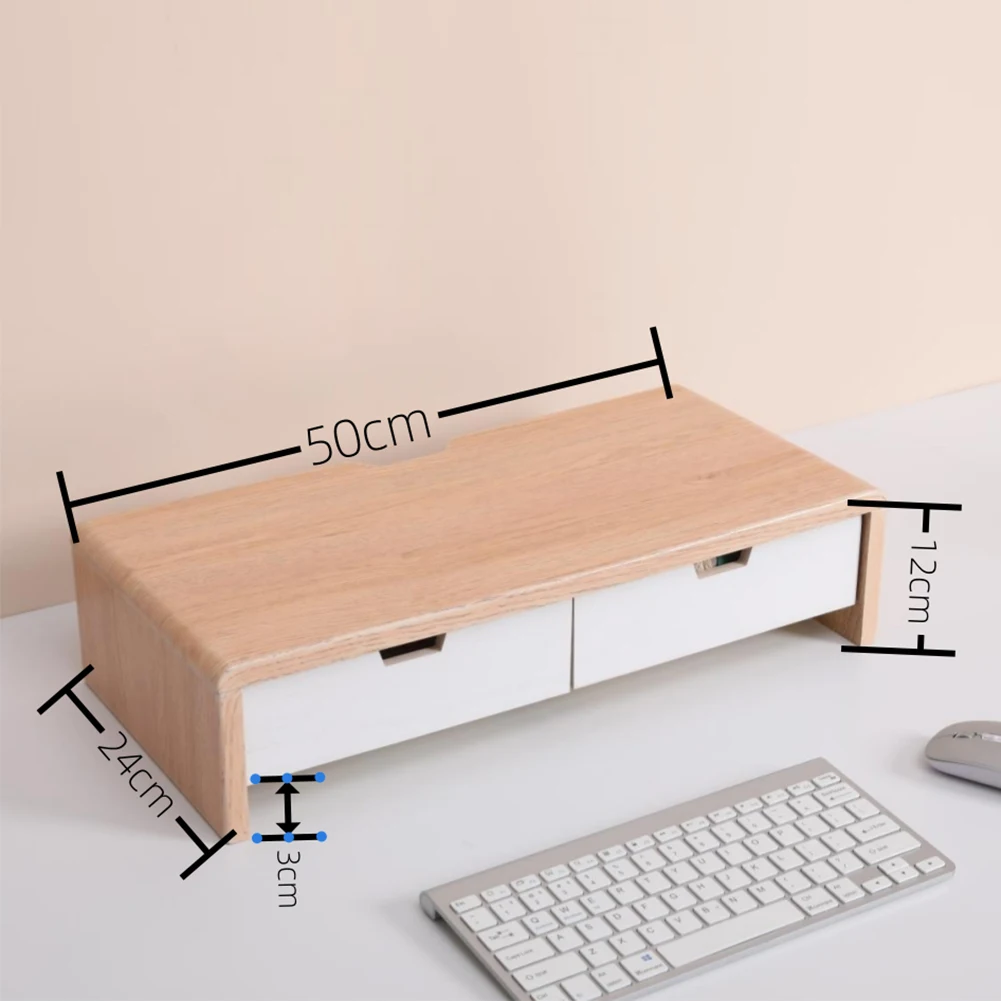 شاشة كمبيوتر خشبية، قاعدة مراقبة مرتفعة، حامل مكتبي، حامل كمبيوتر محمول، حامل شاشة الكمبيوتر، حامل لوحة مفاتيح الكمبيوتر المحمول