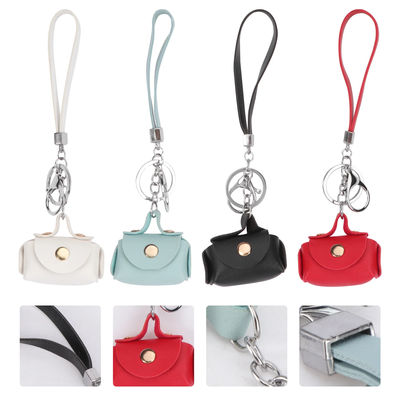 4Pcs Fashion Coin Pouch Small Wallets for Women Portable Key Case Change Purse Travel Storage Bag Durable