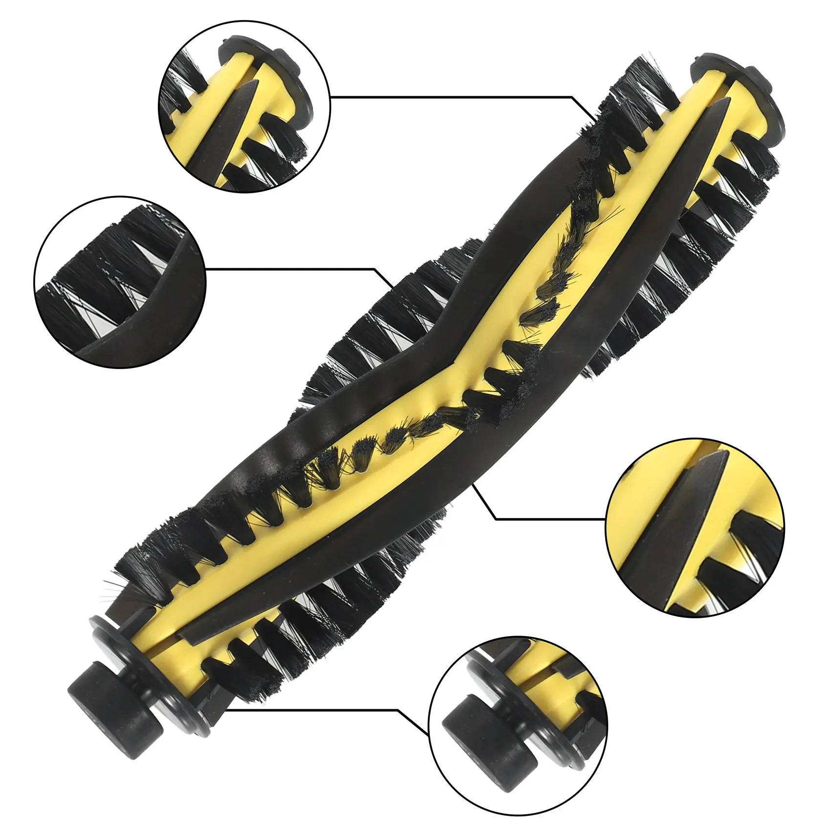 B46C Replacement Roller Brush Filter Side Lateral Brush For Tesvor M1 X500 Robotic Replacement Parts For Neatsvor X500