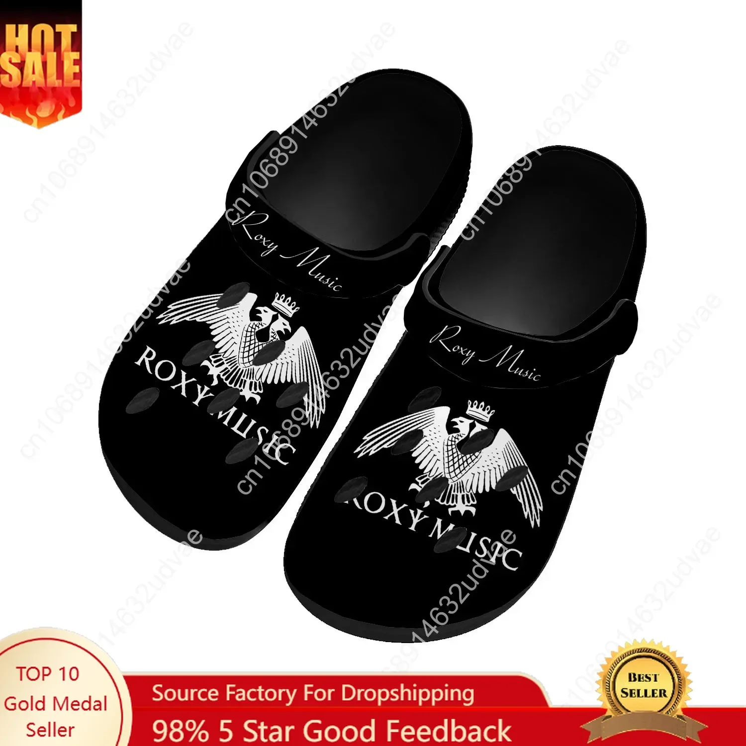 Roxy Music Water Shoes Mens Womens High Quality Fashion Home Garden Clogs Customizd Sandals Beach Breathable Hole Slippers