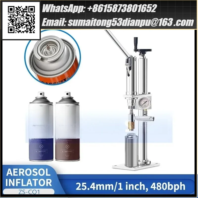 ZS-CQ1 Aerosol Gas Filling Machine Spray Can Inflator Aerosol Can Gas Filler Spray Paint Refill Machine