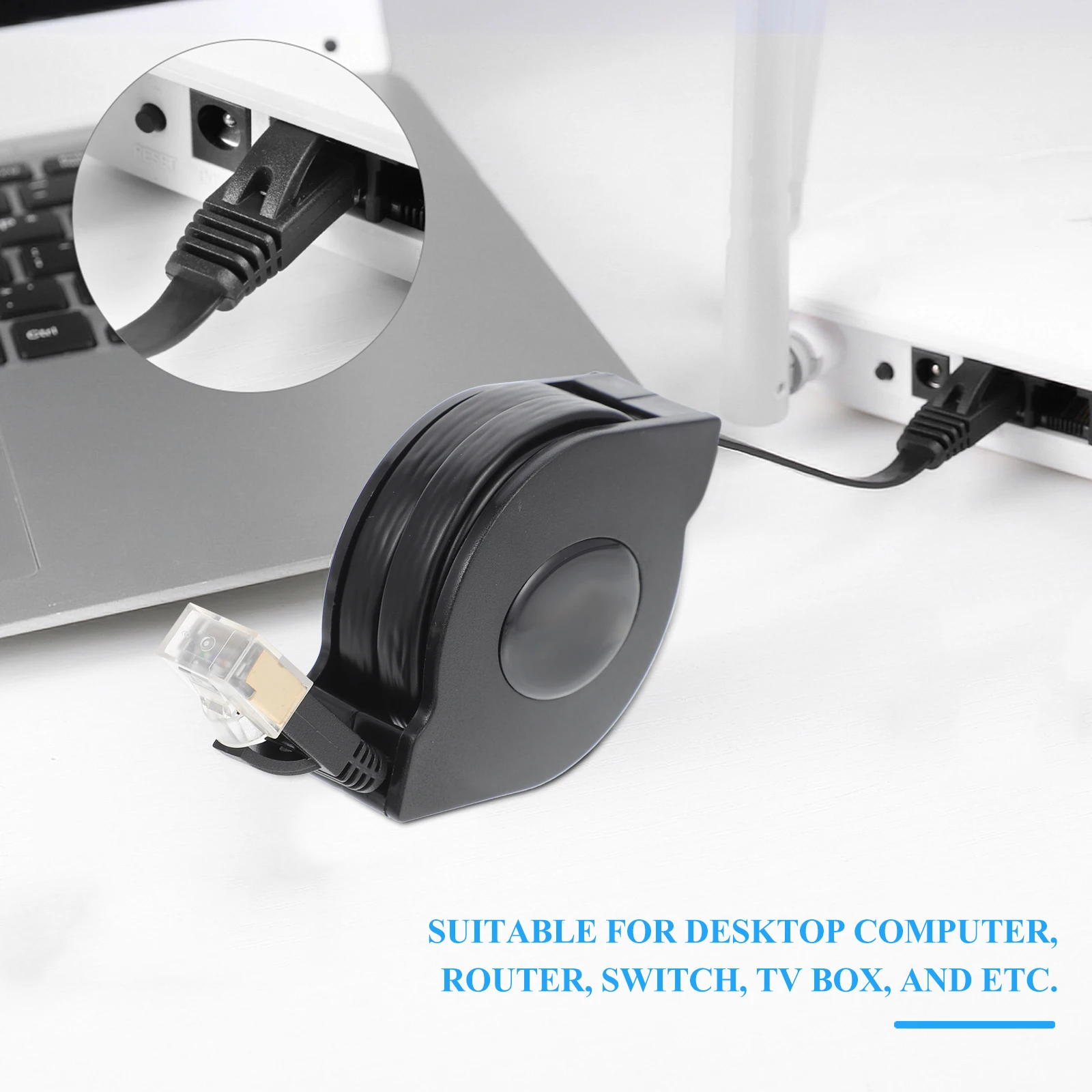 

Pure Copper Network Telescopic Cable High Speed Ethernet Cord Laptop Router 7 Patch Cord Suitable