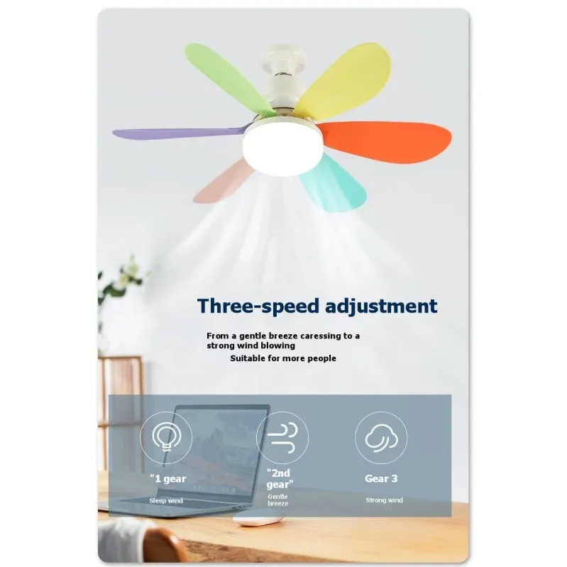 【SPECIAL OFFER】Intelligent Silent Ceiling Fan 30W E27 Base LED Light With Remote Control Suitable For Bedroom And Living Room view 3