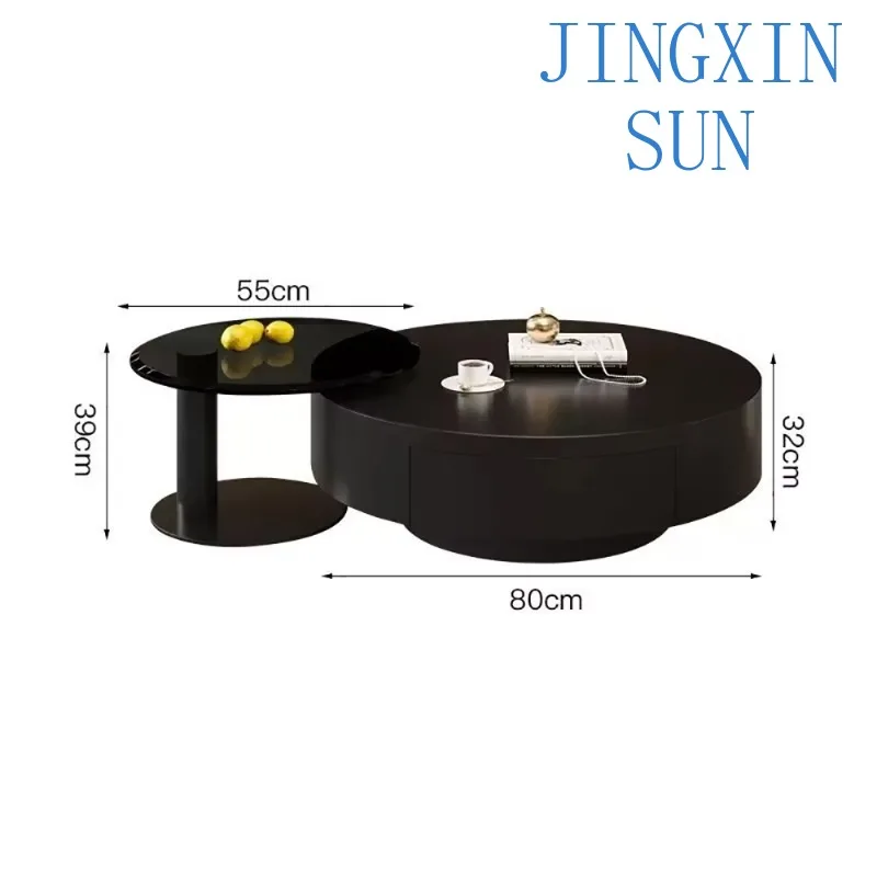 Modern Round Coffee Table For Living Room Luxury Cute Low Coffee Table Nordic Decor Table Basse Salon Furniture Living Room