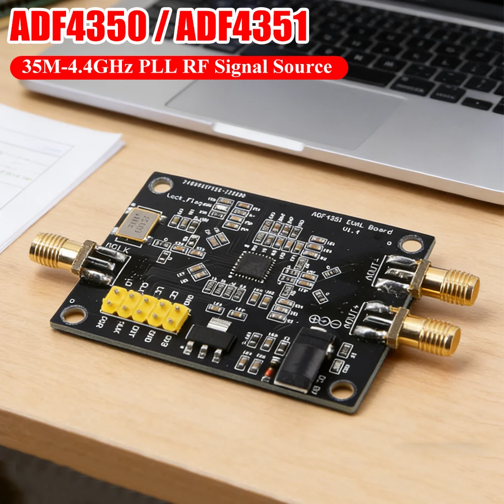 

35M-4.4GHz Phase Locked Loop Frequency Synthesizer ADF4350/ADF4351 Signal Generator Module RF Phase-Locked Loop Board