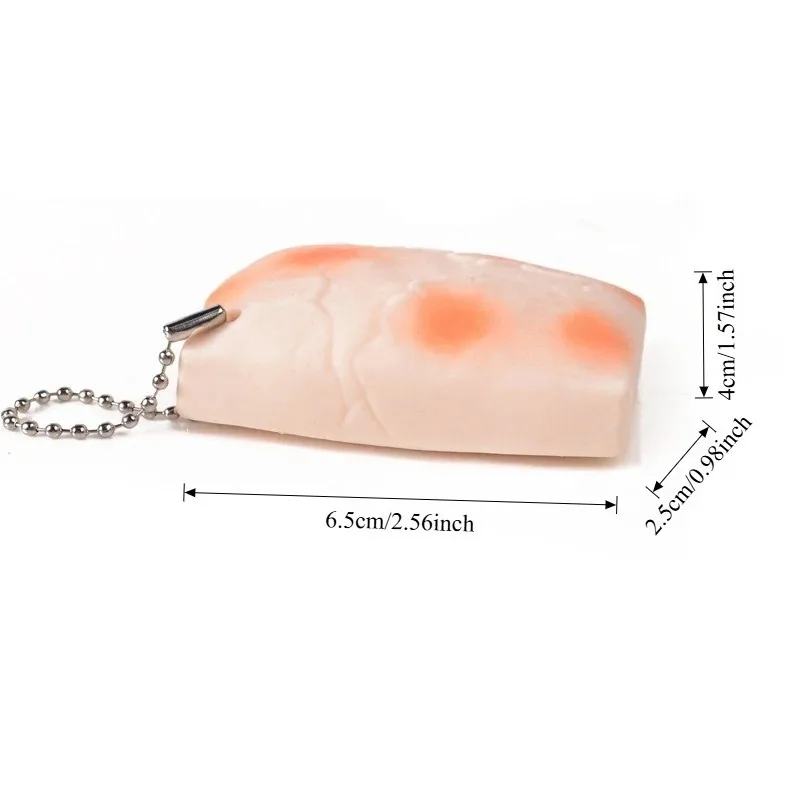 Simulated Squishy Rice Cake Squeeze Toy Lovely New Year Cake Soft Fidget Toys Cute Fast Rebound Decompression Toy Birthday Gift