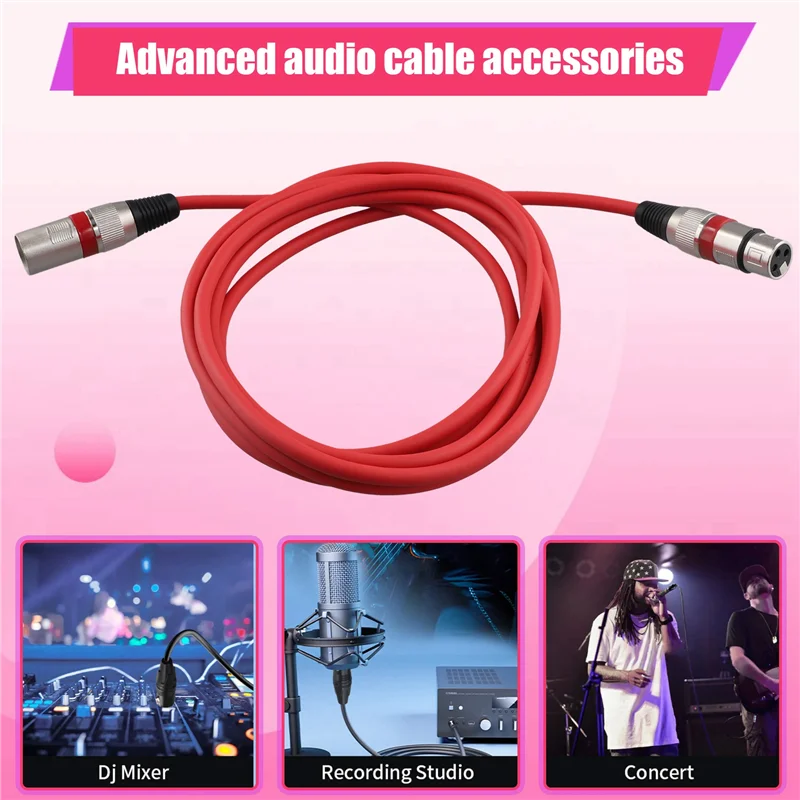 Аудиокабель XLR «папа-мама» Микрофон Звуковая карта Микшер 3-жильный сбалансированный кабель DMX Кабель управления сценическим освещением
