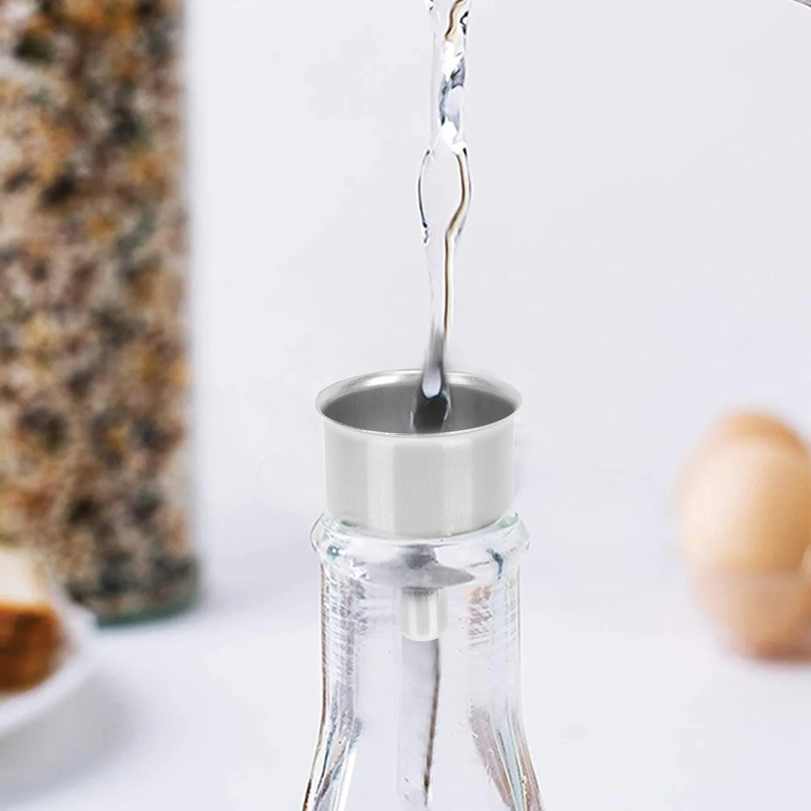 

6Pcs Stainless Steel Funnels Liquid Funnels Portable for Small Bottles Kitchen Household Gears Easy Clean