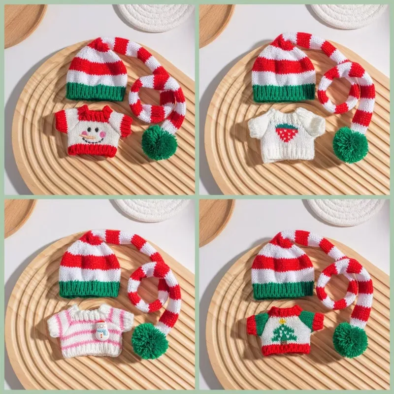 

Clothes Only: New Christmas Knitted Sweater & Hat Set for Labubu 1st/2nd/3rd Gen – Trendy Doll Clothes toy toys cute