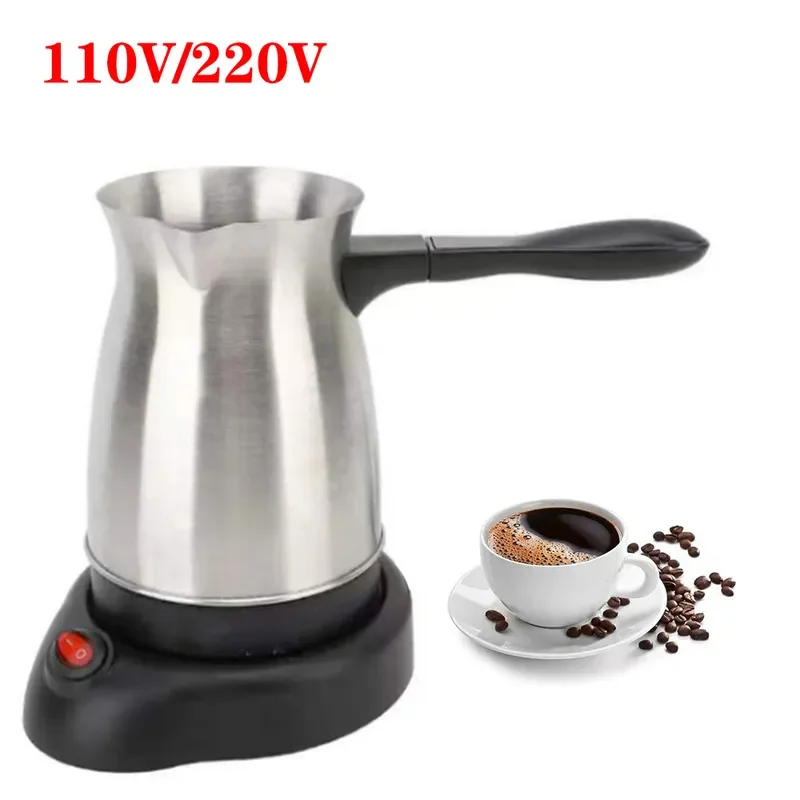For Turkish stainless steel hand-brewed coffee pot, this mini household automatic heating coffee cup is designed to bring the