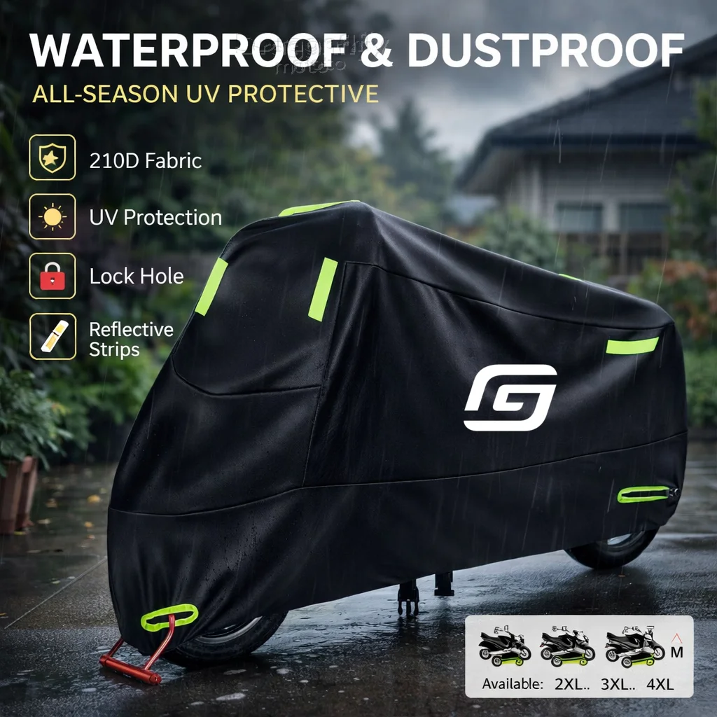 

For Gas Gas EC300 250 120 EC EX MC TXT Motorcycle Cover Waterproof Outdoor Scooter UV Protector Rain Cover With Reflective