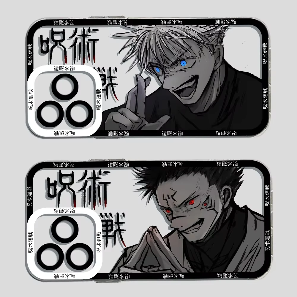Phone Case For Samsung S26 S25 S24 S23 S22 S21 S20 FE Note20 Plus Ultra Lite Edge 5G Anime Jujutsu Kaisen Clear Soft TPU Cover