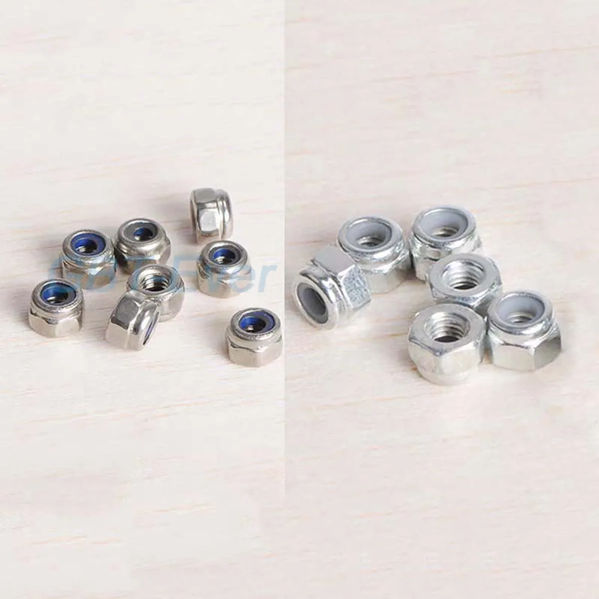 

50Pcs 304 Stainless Steel M3/M4 Self-Locking Nuts Locking Nuts Anti Loosening Nuts for Fixing Model Accessories