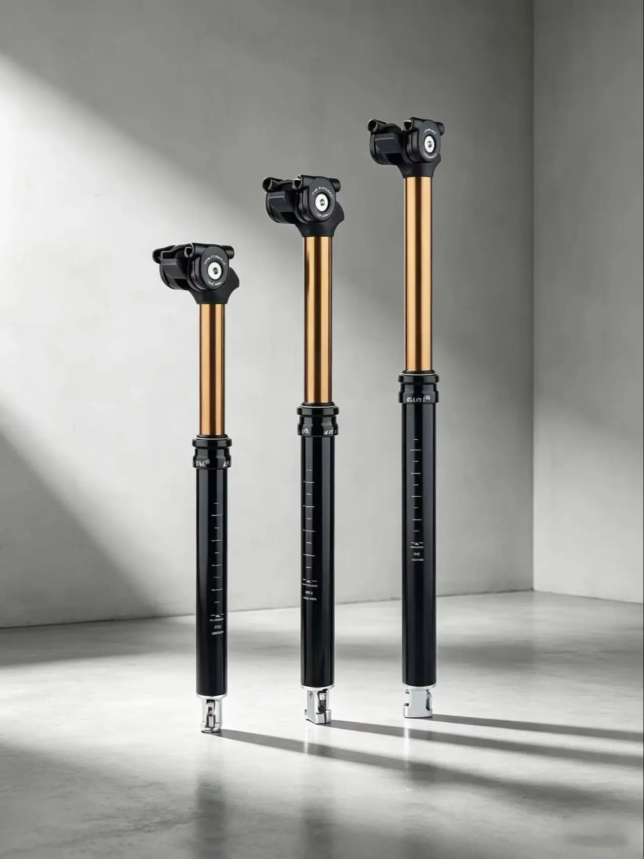 LAOH RemoteControlMTB Podnośnik siodełka, skok 105/130 mm, długość 355/405 mm, średnica 27,2/30,9/31,6 mm, z kablem i mocowaniem na kierownicę. — 2