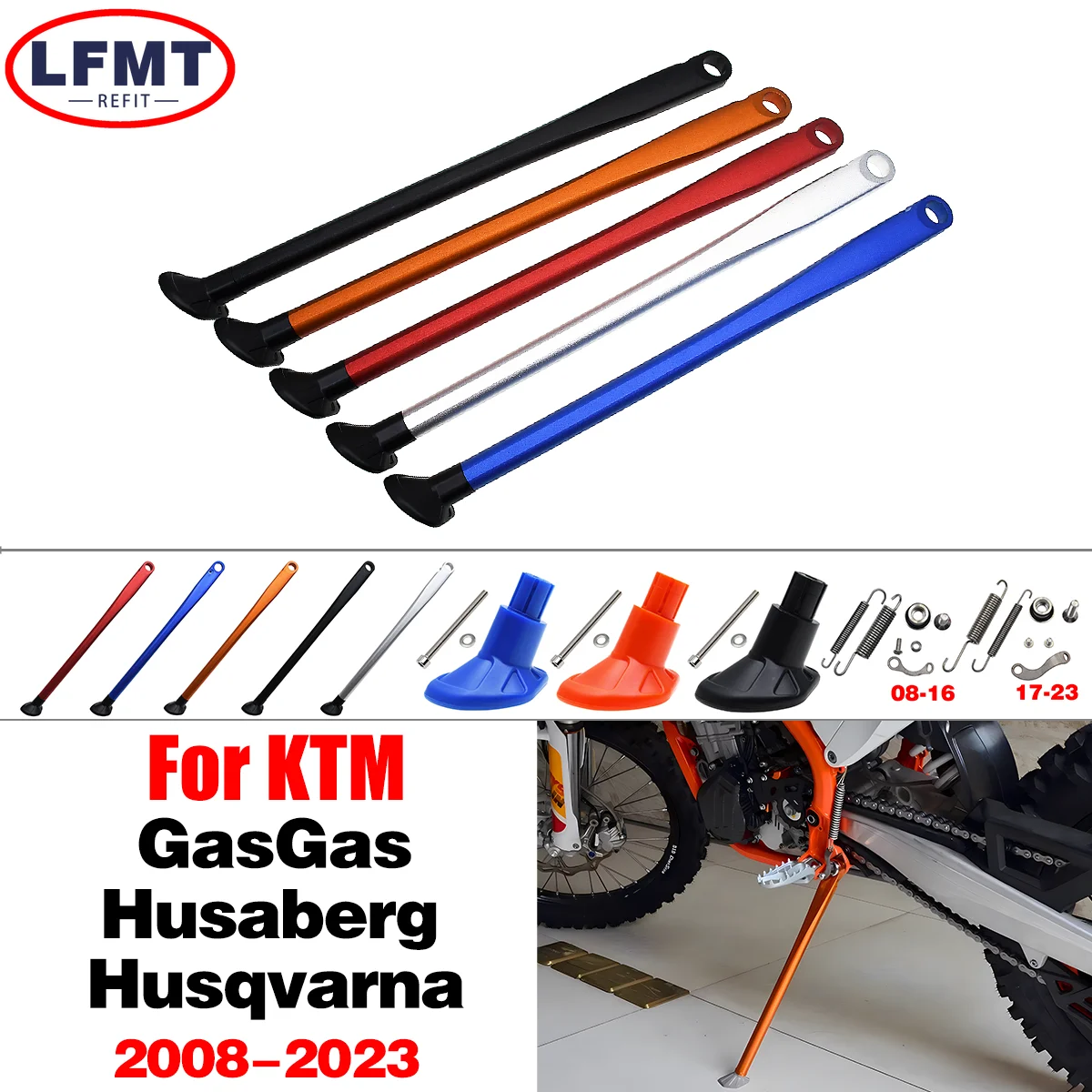 

Motorcycle Parking Side Stand With Spring Kit For For KTM XC XCW XCF XCFW EXC EXCF For GasGas EX EC EXF ECF 125-530 CC 2008-2022