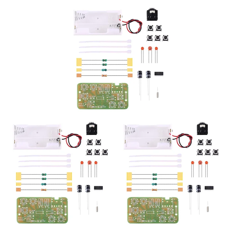 SQPP-3X 76Mhz-108Mhz Stereo FM Radio Receiver Module FM DIY Electronic Soldering Kit Circuit PCB Board Solder Practice